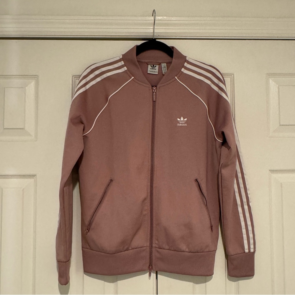 Women’s Adidas superstar track jacket M Mauve